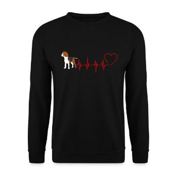 Idée cadeau chiot Beagle - Sweat-shirt Unisexe - noir - Devant - Alina (178cm) & Michal (187cm)