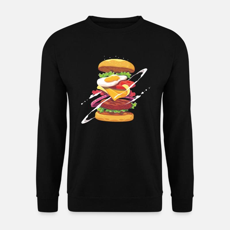 Burger - Unisex Sweatshirt - black