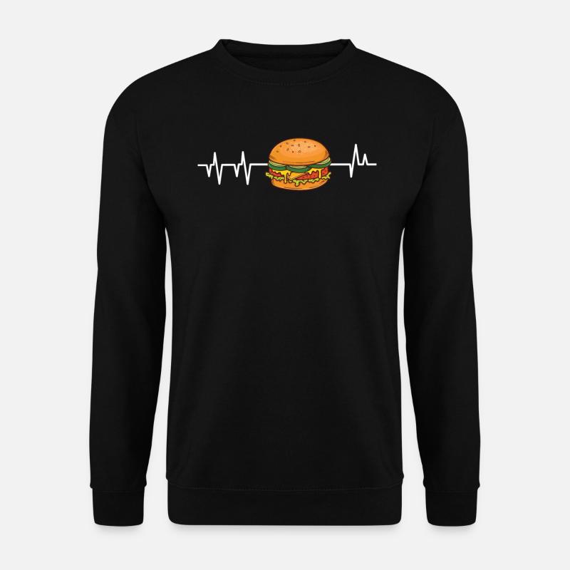 Burger Hamburger - Unisex Pullover - Schwarz