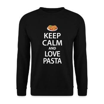pasta - Unisex Sweatshirt - black - Front - Alina (178cm) & Michal (187cm)