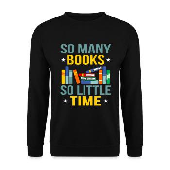 book - Unisex Sweatshirt - black - Front - Alina (178cm) & Michal (187cm)