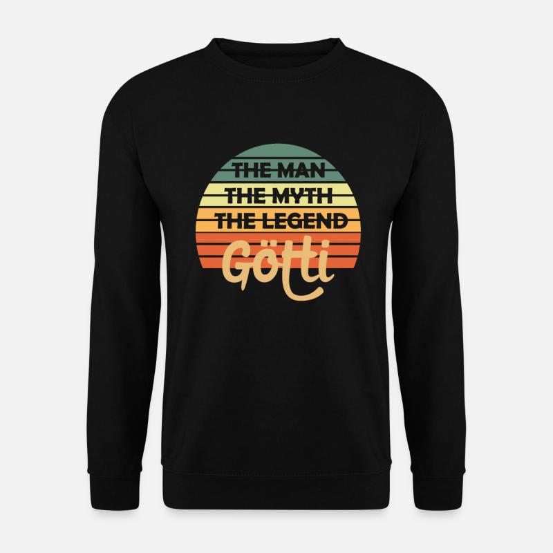 Götti Firmgötti Taufgötti Gotti Geschenkidee - Unisex Pullover - Schwarz