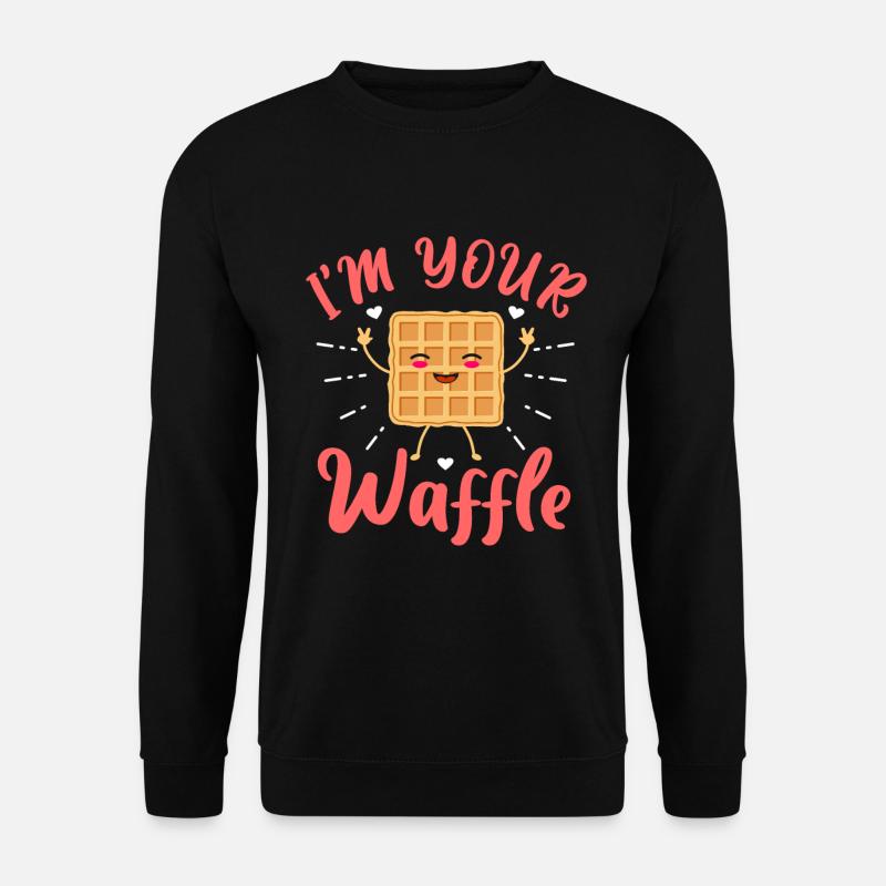 Waffle - Unisex Sweatshirt - black