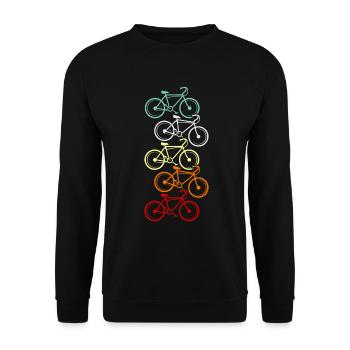 VTT Vélo électrique Vélo Gesch - Sweat-shirt Unisexe - noir - Devant - Alina (178cm) & Michal (187cm)