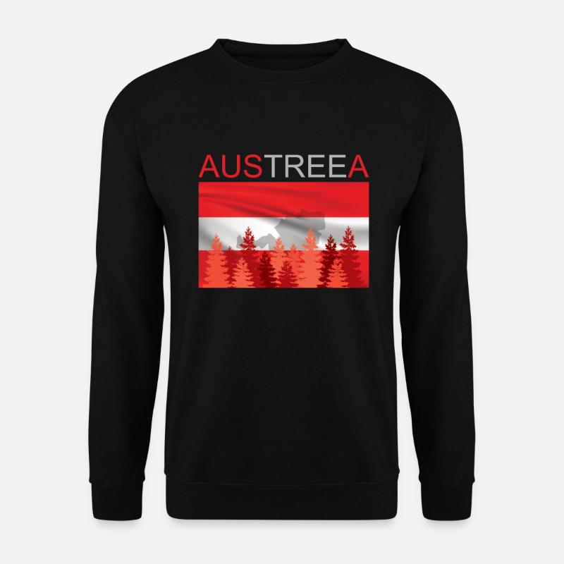 Austreea Austria Austrian saying Austria - Unisex Sweatshirt - black