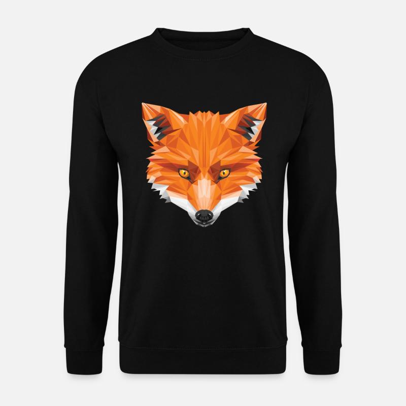 Grafik Fuchs - Unisex Pullover - Schwarz