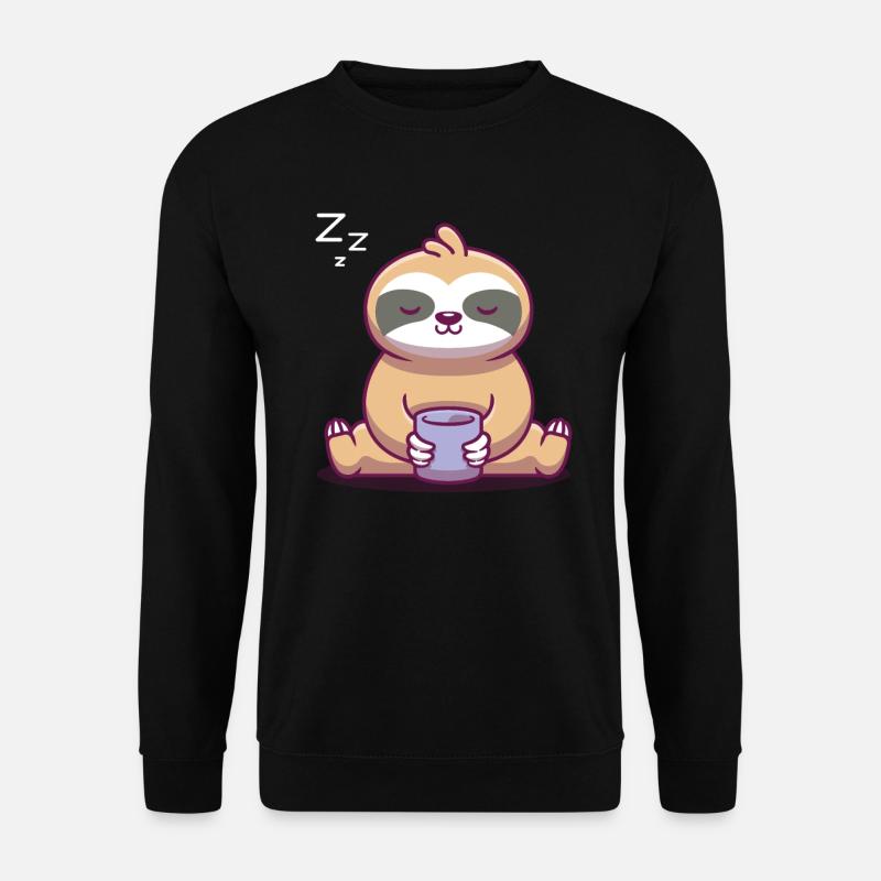 sloth - Unisex Sweatshirt - black