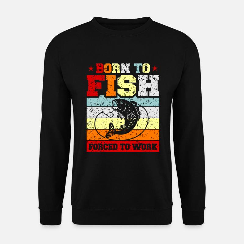 Fischen - Unisex Pullover - Schwarz