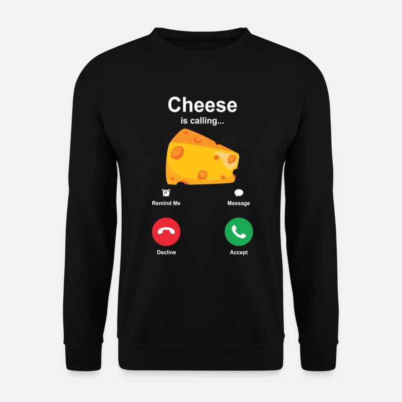 cheese - Unisex Sweatshirt - black
