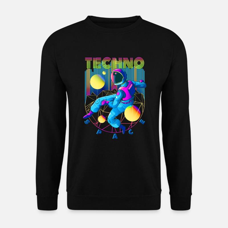 Techno Weltraum - Unisex Pullover - Schwarz