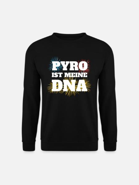 Pyrofreak Pyro ist meine DNA Pyro Fan Feuerwerker - Unisex Pullover - Schwarz