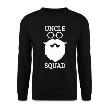 uncle - Unisex Sweatshirt - black - Front - Alina (178cm) & Michal (187cm)