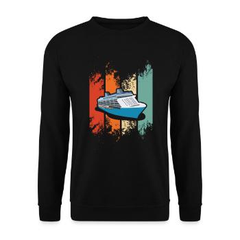 Cruise ship - Unisex Sweatshirt - black - Front - Alina (178cm) & Michal (187cm)
