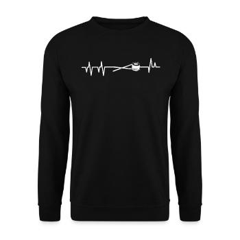 Sushi - Sweat-shirt Unisexe - noir - Devant - Alina (178cm) & Michal (187cm)