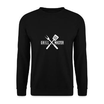 Maître du gril - Sweat-shirt Unisexe - noir - Devant - Alina (178cm) & Michal (187cm)