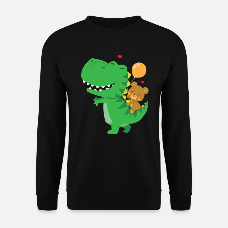 Dinosaurier Geschenkidee Dino Liebhaber - Unisex Pullover - Schwarz