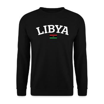 Libya - Unisex Sweatshirt - black - Front - Alina (178cm) & Michal (187cm)
