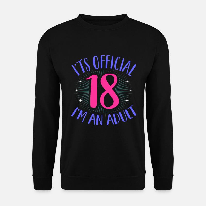 18th birthday - Unisex Sweatshirt - black