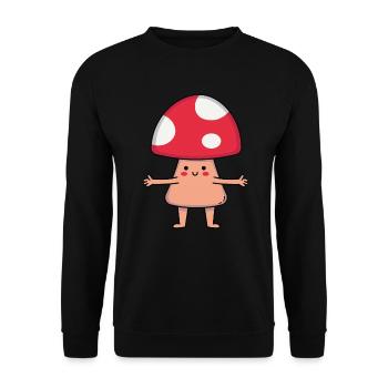 Pilz - Unisex Pullover - Schwarz - Vorne - Alina (178cm) & Michal (187cm)
