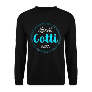 Best Gotti ever Taufgotti & Firmgotti Geschenkidee - Unisex Pullover - Schwarz - Vorne - Alina (178cm) & Michal (187cm)