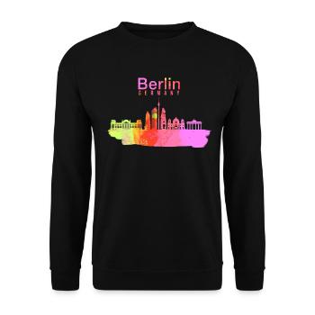 Berlin, Germany - Unisex Sweatshirt - black - Front - Alina (178cm) & Michal (187cm)