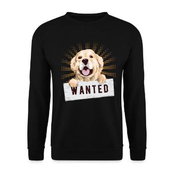 Golden retriever - Sweat-shirt Unisexe - noir - Devant - Alina (178cm) & Michal (187cm)