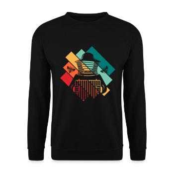 Imker Bienenzüchter - Unisex Pullover - Schwarz - Vorne - Alina (178cm) & Michal (187cm)
