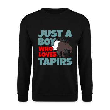 Tapir - Unisex Pullover - Schwarz - Vorne - Alina (178cm) & Michal (187cm)