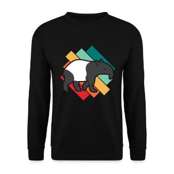 Tapir - Unisex Pullover - Schwarz - Vorne - Alina (178cm) & Michal (187cm)