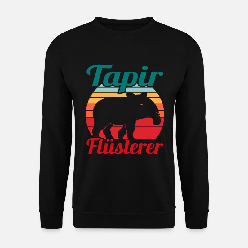 Tapir Säugetier Niedliche Geschenkidee - Unisex Pullover - Schwarz