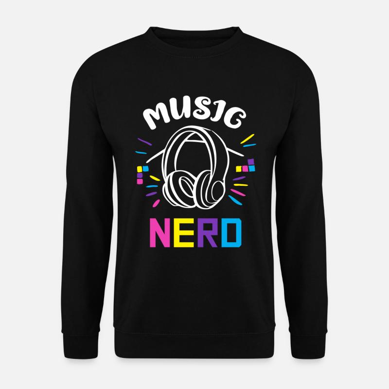 Nerd dj - Unisex Sweatshirt - black