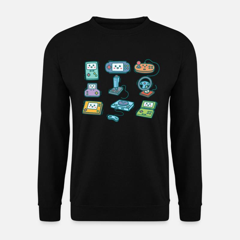 Computer Gaming Gamer Geschenk Zocken - Unisex Pullover - Schwarz