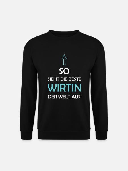 Beste Wirtin der Welt Gastwirtin Wirtshaus - Unisex Pullover - Schwarz
