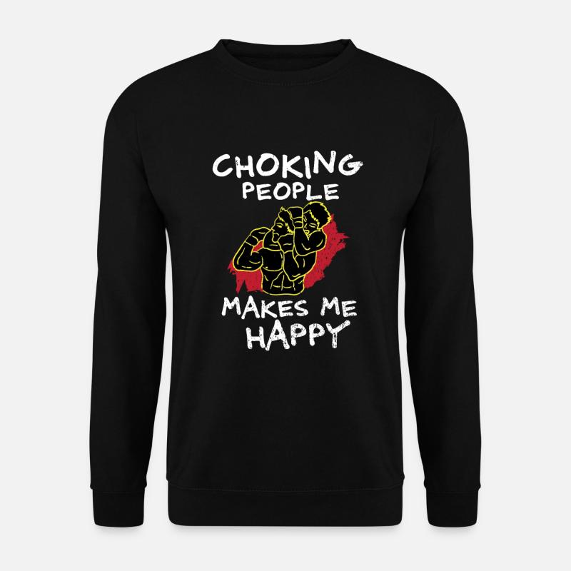 BJJ Choking Kampfsport Kämpfen Griff - Unisex Pullover - Schwarz