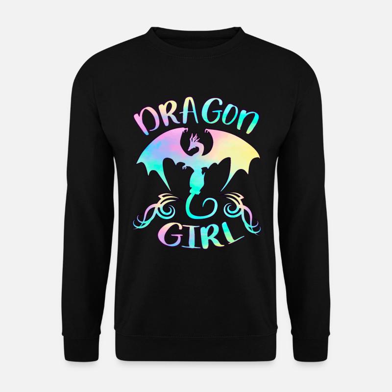 Dragon Girl - Unisex Pullover - Schwarz