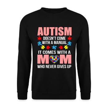Autism - Unisex Sweatshirt - black - Front - Alina (178cm) & Michal (187cm)