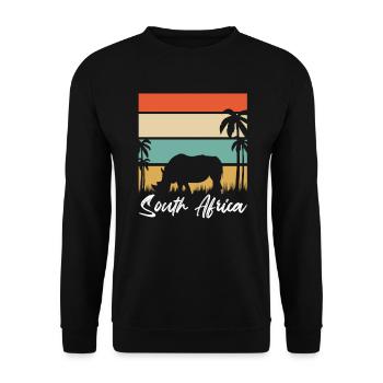 South Africa - Unisex Sweatshirt - black - Front - Alina (178cm) & Michal (187cm)