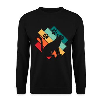 Chat - Sweat-shirt Unisexe - noir - Devant - Alina (178cm) & Michal (187cm)
