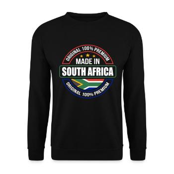 South Africa - Unisex Sweatshirt - black - Front - Alina (178cm) & Michal (187cm)