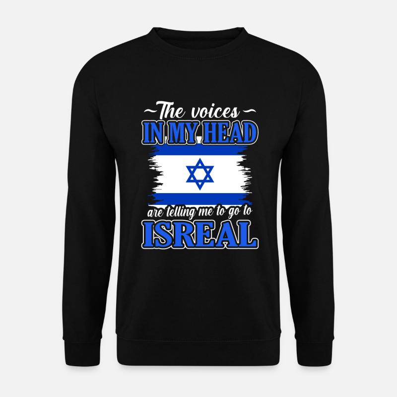 Israel - Unisex Pullover - Schwarz