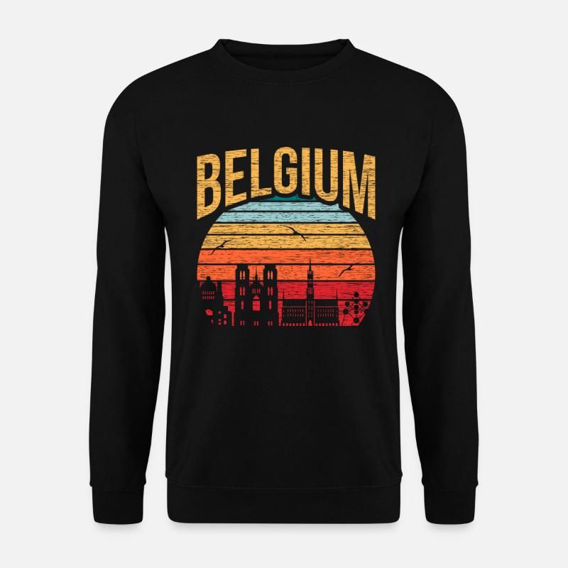 Belgium Europe Gift Idea - Unisex Sweatshirt - black