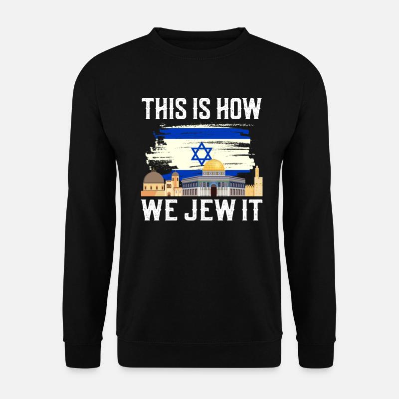 Israel - Unisex Pullover - Schwarz