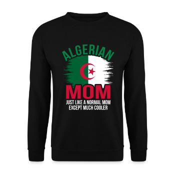 Algeria - Unisex Sweatshirt - black - Front - Alina (178cm) & Michal (187cm)