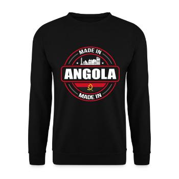 Angola - Sweat-shirt Unisexe - noir - Devant - Alina (178cm) & Michal (187cm)