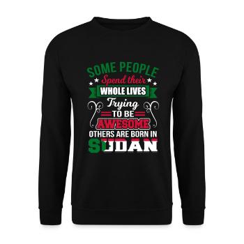 Soudan - Sweat-shirt Unisexe - noir - Devant - Alina (178cm) & Michal (187cm)