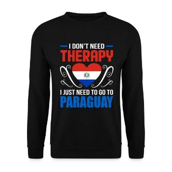Paraguay - Unisex Pullover - Schwarz - Vorne - Alina (178cm) & Michal (187cm)