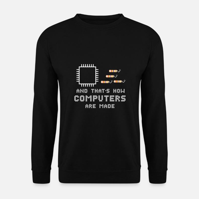 Computer Hardware PC Nerd Mainboard - Unisex Pullover - Schwarz