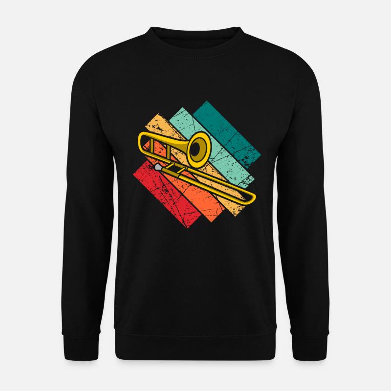 Posaune Trombone - Unisex Pullover - Schwarz