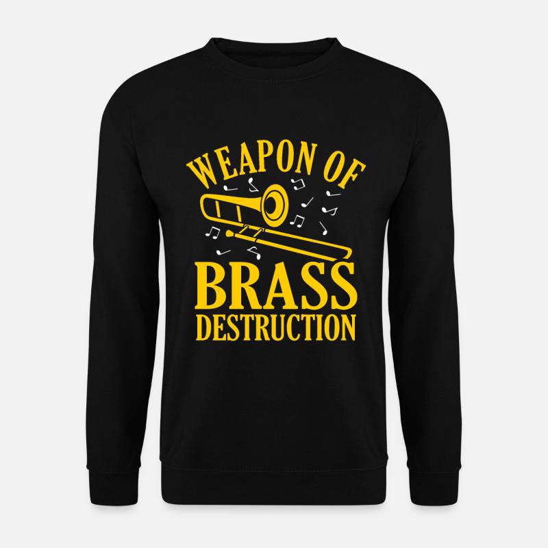 Posaune Trombone - Unisex Pullover - Schwarz
