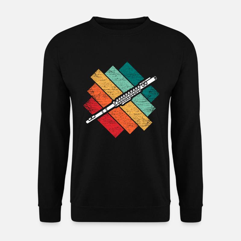 Querflöte - Unisex Pullover - Schwarz